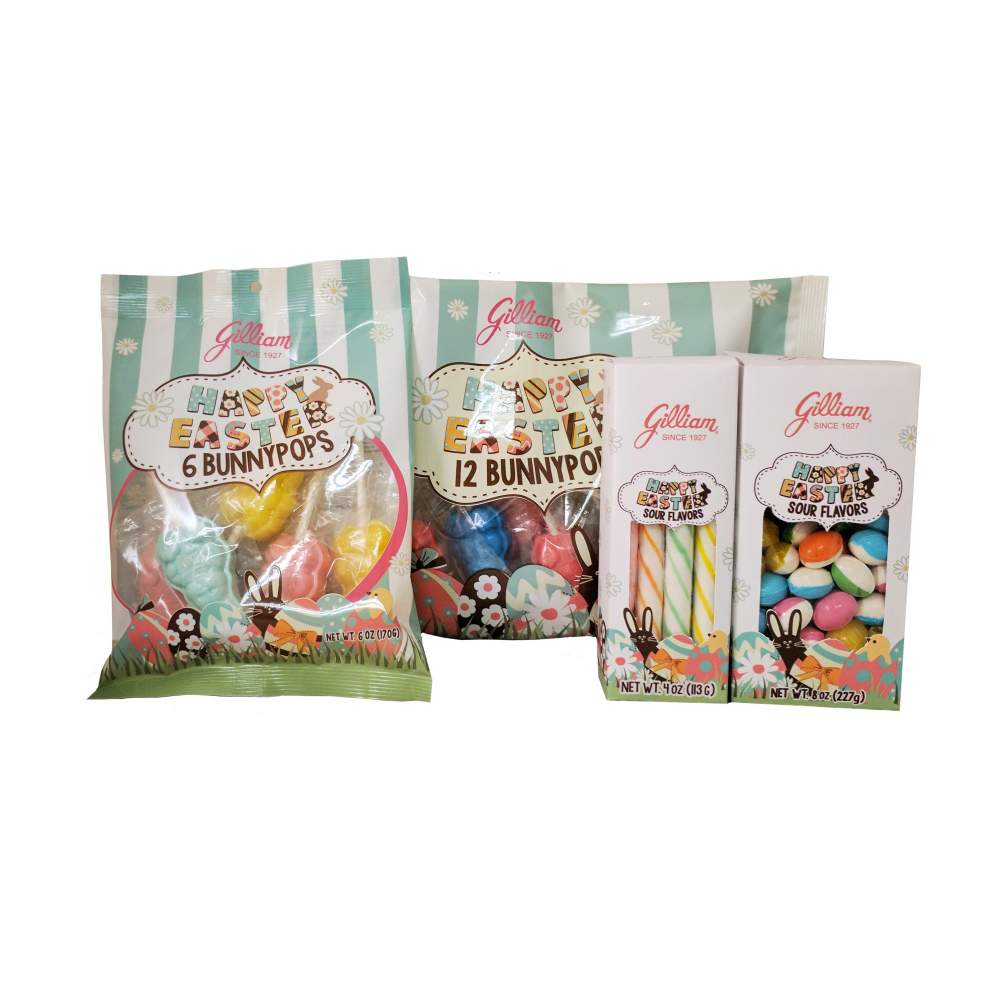 Easter Packaging Lineup For Gilliam Candy Company